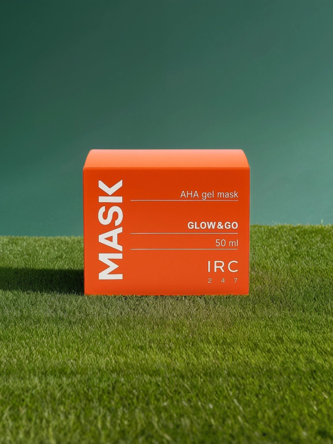 Матирующая маска - гель с AHA кислотами и аминокислотами для сияния тусклой кожи